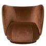 Ferm Living Loungesessel Rico Devoré Velvet von Ferm Living Rust