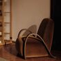 Ferm Living Buur Lounge Chair Eichenholz dunkel gebeizt, Rust 67 - Rich Velvet
