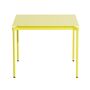 Petite Friture Quadratischer Tisch Fromme von Petite Friture  Yellow