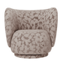 Ferm Living Rico Lounge Chair - Swivel - Cilla Taupe