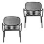 Petite Friture Sessel Garten Week-End von Petite Friture  Black-1