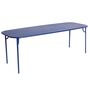 Petite Friture Rechteckiger Lamellen Tisch Week-End von Petite Friture  Large, Blue
