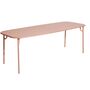 Petite Friture Rechteckiger Lamellen Tisch Week-End von Petite Friture  Large, Blush