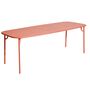 Petite Friture Rechteckiger Lamellen Tisch Week-End von Petite Friture  Large, Coral