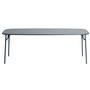 Petite Friture Rechteckiger Lamellen Tisch Week-End von Petite Friture  Large, Grey Blue