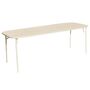 Petite Friture Rechteckiger Lamellen Tisch Week-End von Petite Friture  Large, Ivory