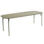 Petite Friture Rechteckiger Lamellen Tisch Week-End von Petite Friture  Large, Jade Green 