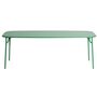 Petite Friture Rechteckiger Lamellen Tisch Week-End von Petite Friture  Large, Mint green