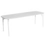 Petite Friture Rechteckiger Lamellen Tisch Week-End von Petite Friture  Large, Pearl grey