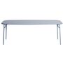 Petite Friture Rechteckiger Lamellen Tisch Week-End von Petite Friture  Large, Pigeon Blue