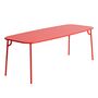 Petite Friture Rechteckiger Lamellen Tisch Week-End von Petite Friture  Large, Red