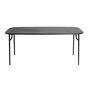 Petite Friture Rechteckiger Lamellen Tisch Week-End von Petite Friture  Medium , Black