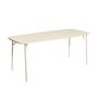 Petite Friture Rechteckiger Lamellen Tisch Week-End von Petite Friture  Medium , Ivory