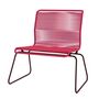 Montana Montana Panton One Lounge Sessel Polyurethan 610 Scarlett, Pulverbeschichtet 07 Black Red