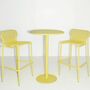 Petite Friture Hoher Runder Tisch Week-end von Petite Friture Yellow-1