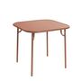 Petite Friture Quadratischer Tisch Einfach Week-End von Petite Friture  Terracotta