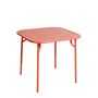 Petite Friture Quadratischer Lamellentisch Week-End von Petite Friture Coral