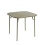 Petite Friture Quadratischer Lamellentisch Week-End von Petite Friture Jade Green 