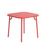 Petite Friture Quadratischer Lamellentisch Week-End von Petite Friture Red
