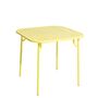Petite Friture Quadratischer Lamellentisch Week-End von Petite Friture Yellow