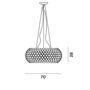 Foscarini Pendelleuchte Caboche Plus von Foscarini Bluetooth - Casambi App, Transparent, Gross-1