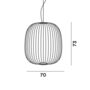 Foscarini  Pendelleuchte Spokes 2 von Foscarini Bluetooth - Casambi App, Graphit, Gross-1