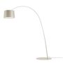 Foscarini Stehleuchte Twiggy LED von Foscarini Bluetooth - Casambi App, Grau 