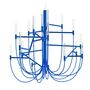 Foscarini Pendelleuchte Allumette von Foscarini Blau,  L / h. 10 m - Kabel
