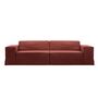 Micadoni MICADONI JODIE 3 Sitzer Sofa Lins - Cherrywood