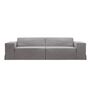Micadoni MICADONI JODIE 3 Sitzer Sofa Lins - Warm grey