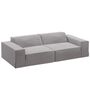 Micadoni MICADONI JODIE 3 Sitzer Sofa Lins - Warm grey