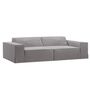 Micadoni MICADONI JODIE 3 Sitzer Sofa Lins - Warm grey
