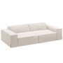 Micadoni MICADONI JODIE 3 Sitzer Sofa Lins - Beige