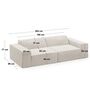 Micadoni MICADONI JODIE 3 Sitzer Sofa