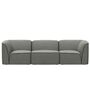 Woud 3 Sitzer Sofa Flora von Woud Dark grey 133 - Remix 3