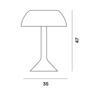 Foscarini Tischleuchte Chapeaux P von Foscarini Weiss-1