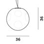 Foscarini Pendelleuchte Hoba von Foscarini   LED Dimmer, Gross-1