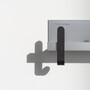 Thut  Garderobe 125 L: 58 cm, Aluminium eloxiert