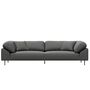 Woud 3-Sitzer Sofa Collar von Woud Dark grey - Cyber 2101