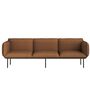 Woud 3-Sitzer Sofa Nakki von Woud Orange 0570 - Ecriture
