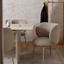 Ferm Living  Armlehnstuhl Rico Bouclé von Ferm Living Off White / Cashmere