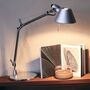 Artemide Tolomeo Micro LED mit Fuss von Artemide Hellblau-1