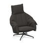 Vitra BCU Bascule Highback von Vitra Dunkelbraun 07 - Iroko 2, Tiefschwarz 12 pulverbeschichtet (glatt), H: 38 cm