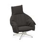 Vitra BCU Bascule Highback von Vitra Dunkelbraun 07 - Iroko 2, Kreide 37 pulverbeschichtet (glatt), H: 38 cm
