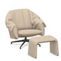 Vitra BCU Bascule Lowback & Bench von Vitra Crème 09 - Iroko 2, Tiefschwarz 12 pulverbeschichtet (glatt), H: 38 cm