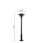 Louis Poulsen  Stehleuchte PH 3-2½ Bollard von Louis Polsen Schwarz, H: 91 cm-1