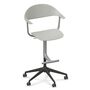 Vitra Mynt High Bürostuhl mit 5-Sterngestell von Vitra Grau 05 RE, Rolle weich gebremst für Hartboden 03, Aluminium gestrahlt 96
