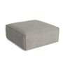 HAY Living Mags Soft Ottoman Removable Cover von Hay Light Grey - Turf