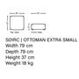 Ottoman Mags Soft Removable Cover von Hay