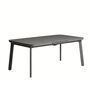 Kave Home Ausziehbarer Outdoor Tisch Izola von Kave Home B: 185 - 235 cm, Graphit